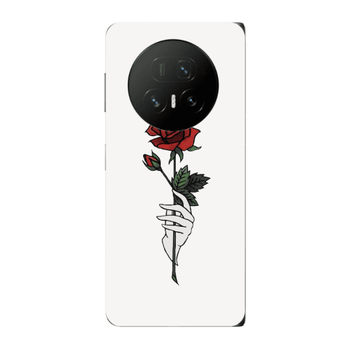 Honor Magic V5 Rose in hand Transparent Silicone TPU Θήκη